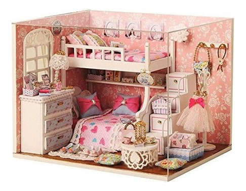 Flever Dollhouse Miniature Diy House Kit Habitacion Creativa