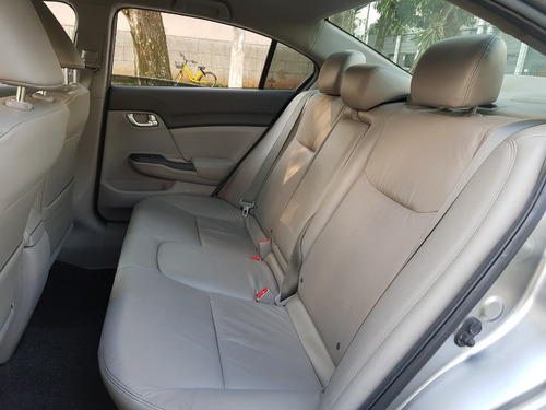 Honda Civic 1.8 Lxl Automatico 2013 Cinza Pneus Excelentes
