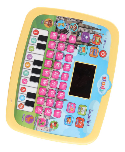 Tableta Led De Juguete Electrónico Para Aprender Español Par