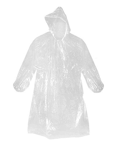 Impermeable Desechable Transparente Para Lluvia
