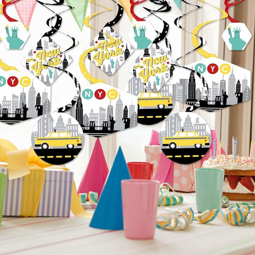 Big Dot Of Happiness Nyc Cityscape Decoracion Para Nueva