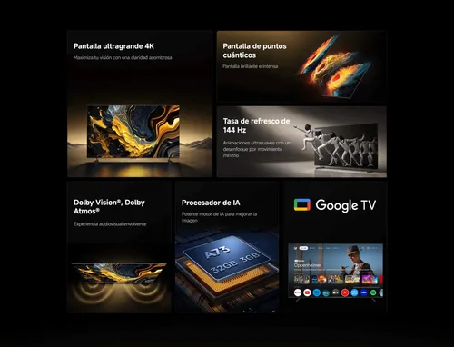 Smart Tv Xiaomi Tv Max 85'' 4k Uhd Qled Con Google Tv Y Dolby Atmos - Experiencia Cinematográfica En Casa
