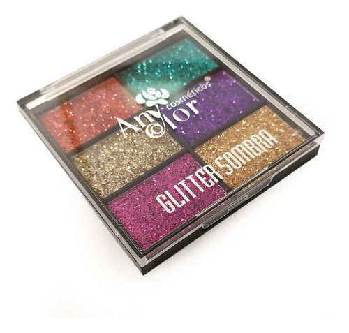 Imagem 2 de 2 de Paleta De Sombras De Glitter - Anycolor