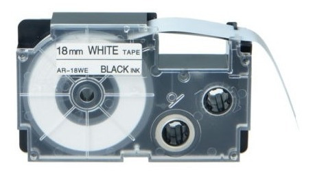 Imagen 2 de 5 de 6pk Xr-18we Negro En La Cinta De Marca Blanca Para Casio Kl-
