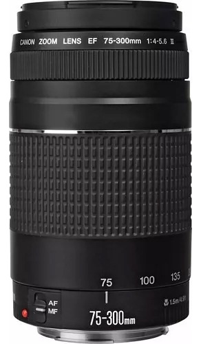 Canon Lente Objetivo Ef 75-300 F/4-5.6 Iii color Negro