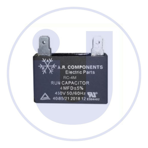Imagen 3 de 3 de Capacitor De 4mfdx450v Para Minisplits