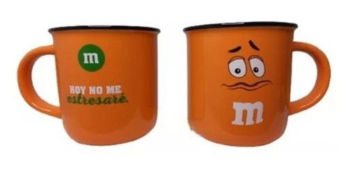Chocolates M&m's Kosher 17g + Taza Naranja De Colección