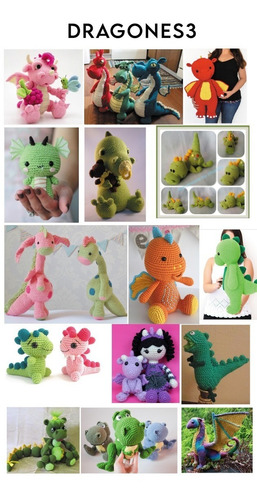 60 Patrones Dragones Amigurumi