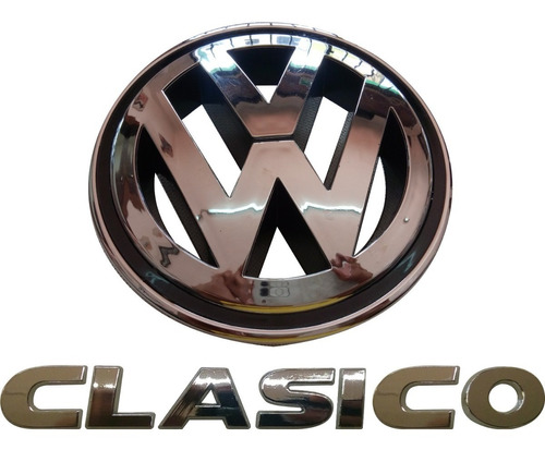 Par Emblemas Cajuela Y Parrilla Vw Jetta Clasico 2008-14 