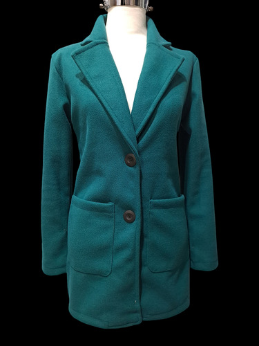 Blazer Saco Tapado Paño Elastizado Abrigo Talle Grande