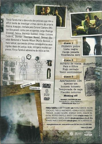 Força Tarefa - Box Com 3 Dvds