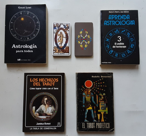 Cartas Del Tarot, Libros Y Astrología