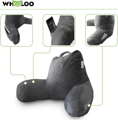Almohada Lectura Whooloo Soporte Respaldo Espuma Visco