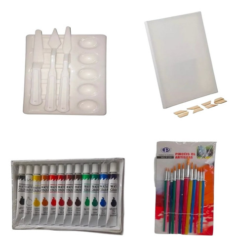 Set De Pintura Arte Kit Para Pintar Bastidor Acrilicos 40x50