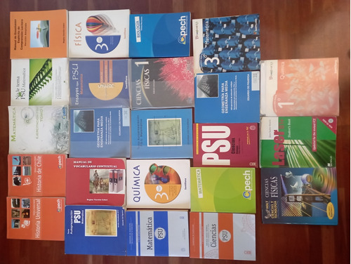 Libros Paes Matemáticas, Física, Química, Biología Español 