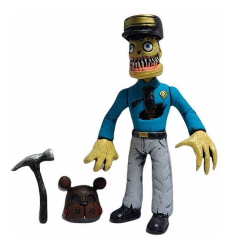 Five Nights At Freddys Guardia Jeremy Twisted Con Accesorios
