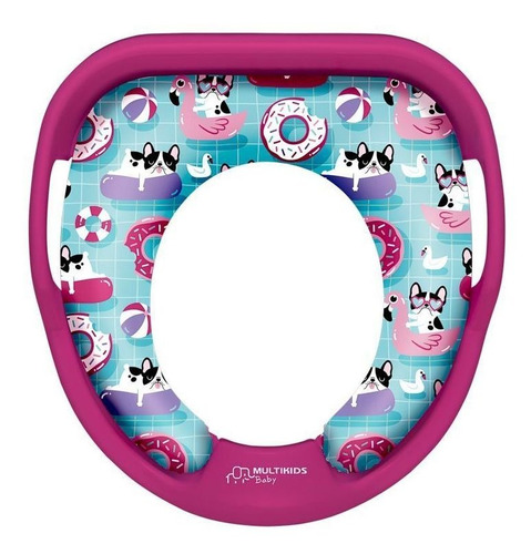 Reductor De Asiento Con Respaldo Multikids Bb1048 Rosa