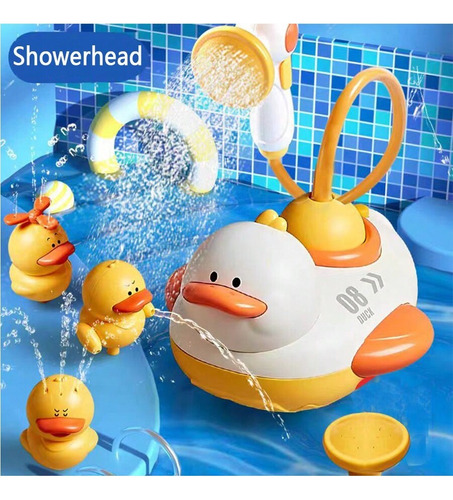 Duck Shaped Showerhead Toy - Kids' Bath Fun