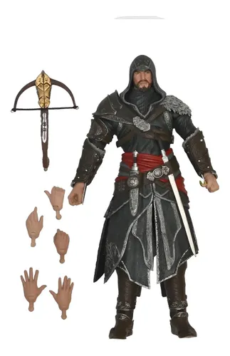 Action Figure Ezio Auditore Assassin's Creed Neca Articulada 17cm