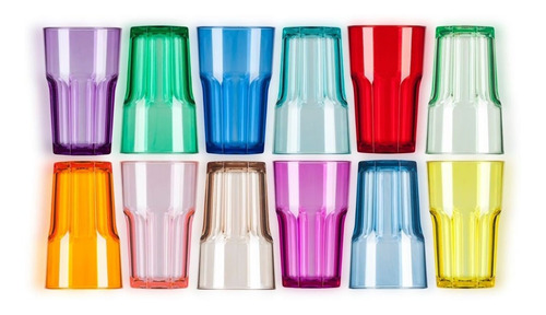 Set X 6 Vasos De Mesa De 410cc Irrompibles No 2711 Nadir