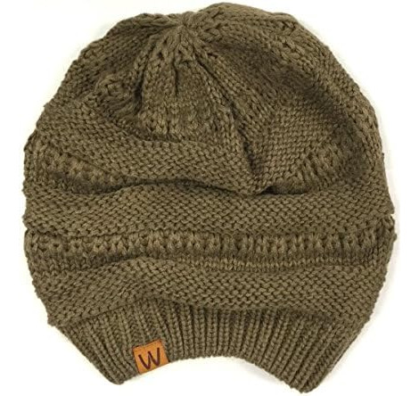 Conjunto De Cachecol Infinito De Malha Quente De Inverno E