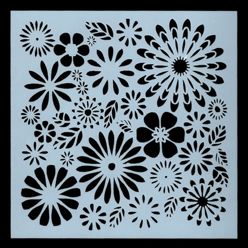 Plantilla De Dibujo Con Forma De Flor Recortada En Forma De