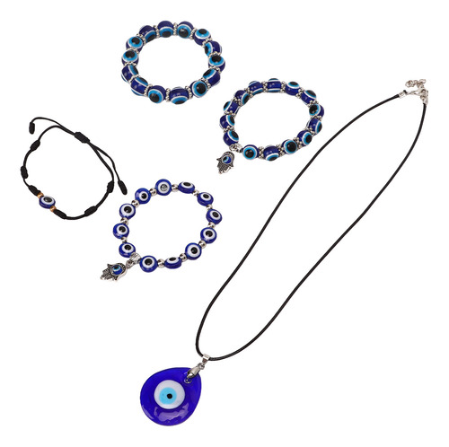 Pulsera Con Cuentas De Ojos Azules, Buena Suerte, Cómoda