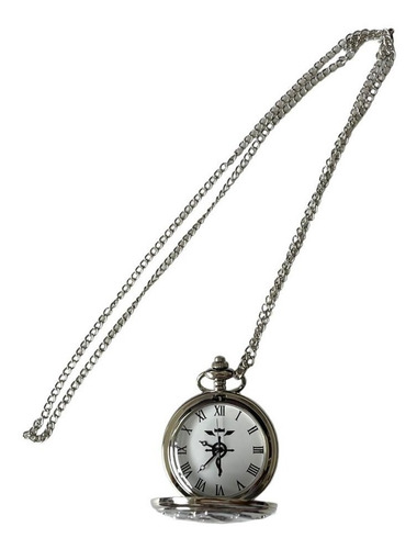 Imagen 2 de 10 de Reloj Fullmetal Alchemist De Metal Con Cadena