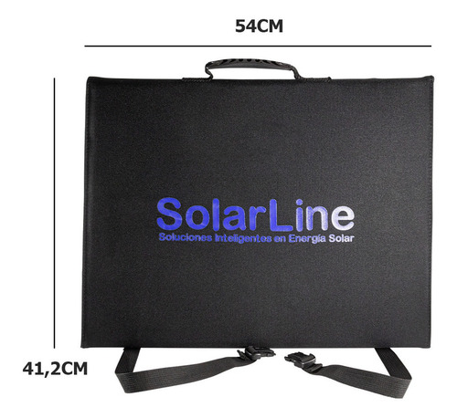 Imagen 4 de 7 de Panel Solar Plegable Flexible Bolso 100wp P/ Motorhome Autos