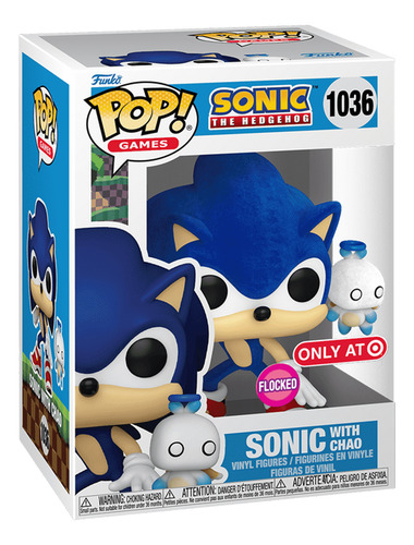Funko Pop! Sonic With Hero Chao Flocked #1036 - Ed. Special