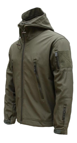 Chaqueta De Senderismo Softshell Para Hombre Con Cremallera