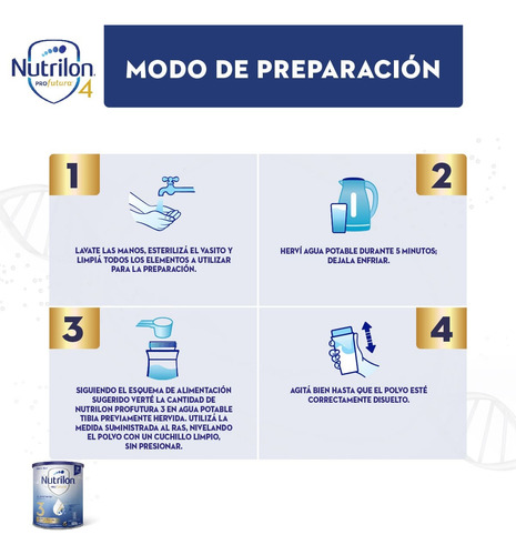 Imagen 3 de 4 de Leche En Polvo Nutrilon Profutura 3 En Pouch De 1.2 Kg