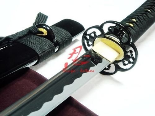 Imagem 1 de 10 de Katana Tradicional Com Corte Espada Samurai Afiada Aço 1060