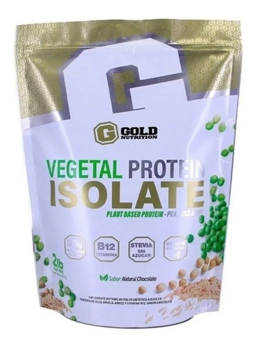 Proteina Vegetal Isolada Gold Nutrition + Vitamina B12 Vegan Sabor Chocolate