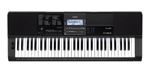 Imagen 1 de 3 de Teclado musical Casio Standard CT-X800 61 teclas negro 9.5V