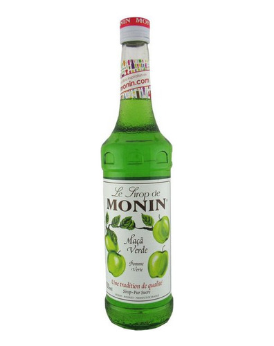 Xarope Monin Maçã Verde 700ml - Sabor Natural