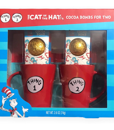 Kit De Tazas Para Cafe The Cat In The Hat Y Bombas De Cocoa 