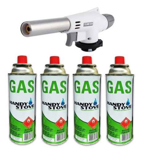 Imagen 1 de 1 de 4 Tanques Gas Butano Soplete Camping Cocina Encendedor