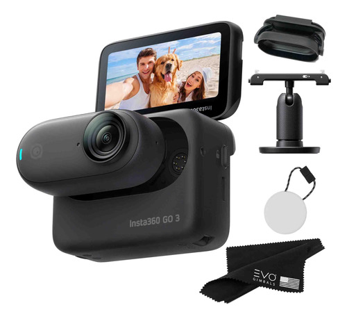 Cámara De Acción Insta360 Go 3 De 64 Gb, Color Negro Mediano