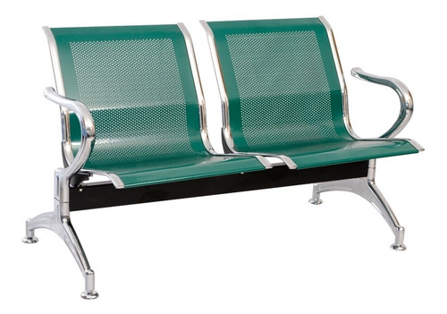 Imagen 4 de 6 de Silla Tandem Durania Acero Cromo Sala De Espera Oficinas