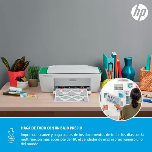 Impresora Hp Deskjet Ink Advantage 2375 Blanca Y Verde (Reacondicionado)