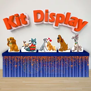 Kit Com 5 Displays Totens De Mesa A Dama E O Vagabundo