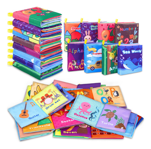 Libros De Baño Para Bebés, Tela Suave E Impermeable