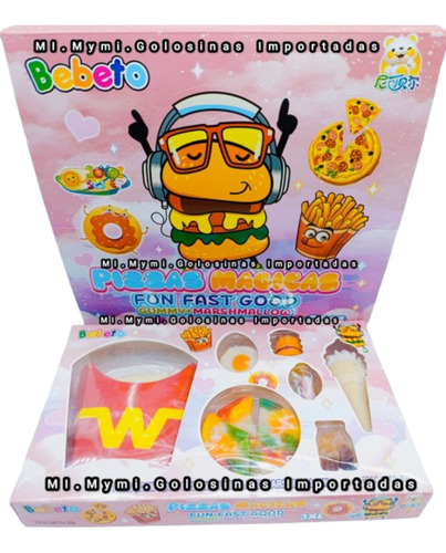 Gomitas + Malvavisco Comida Rapida X 8u Golosinas Importadas