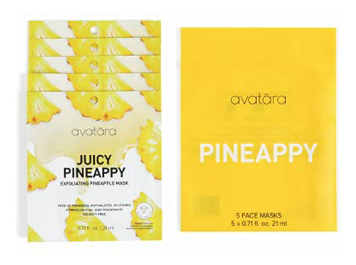 Mascarillas - Avatara Pineappy Exfoliating Facial Sheet Mask