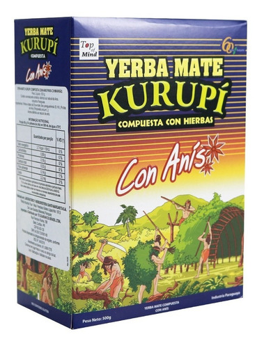 Imagem 4 de 5 de Erva Mate Kurupi De Terere Sabor Kurupi Com Anis - 500g