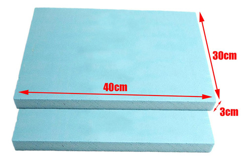 Losa De Espuma Rectangular 30cmx40cmx2cm 30cmx40cmx2cm Azul