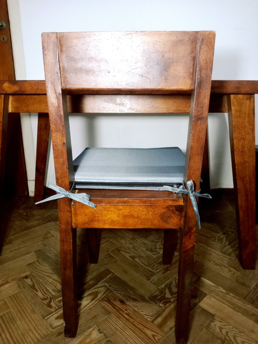 Almohadón Cubre Asiento 40x40 Cm Impermeable Antidesgarro Gris Oscuro Liso