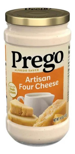 Molho Prego 4 Queijos Alfredo Sauce Artisan Four Cheese 411g