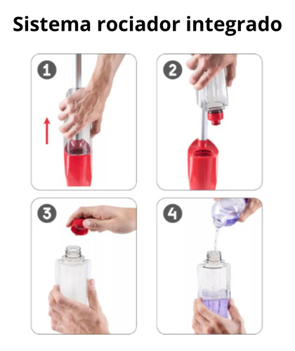Mopa Spray Con Rociador Limpiador Trapeador Para Pisos Beige